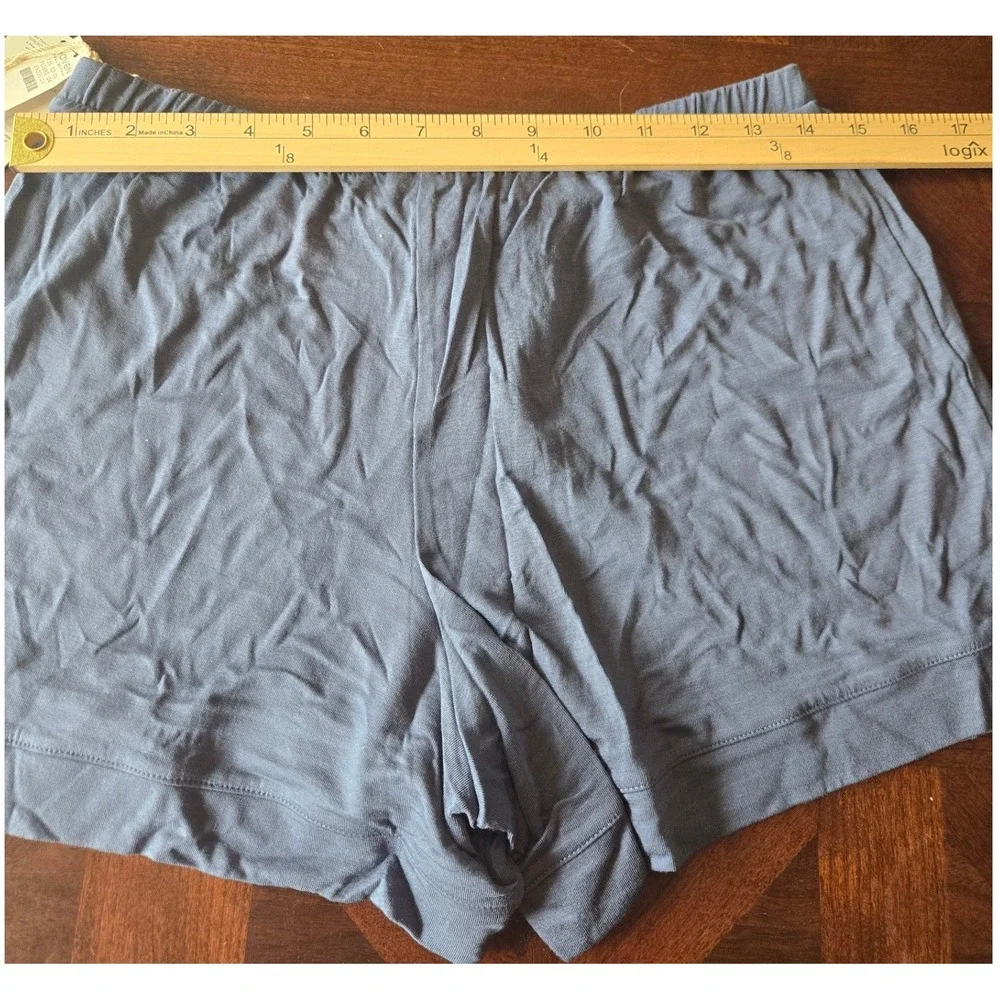 Haven Well Within Blue Tencel Pajama Shorts Womens XS Drawstring New